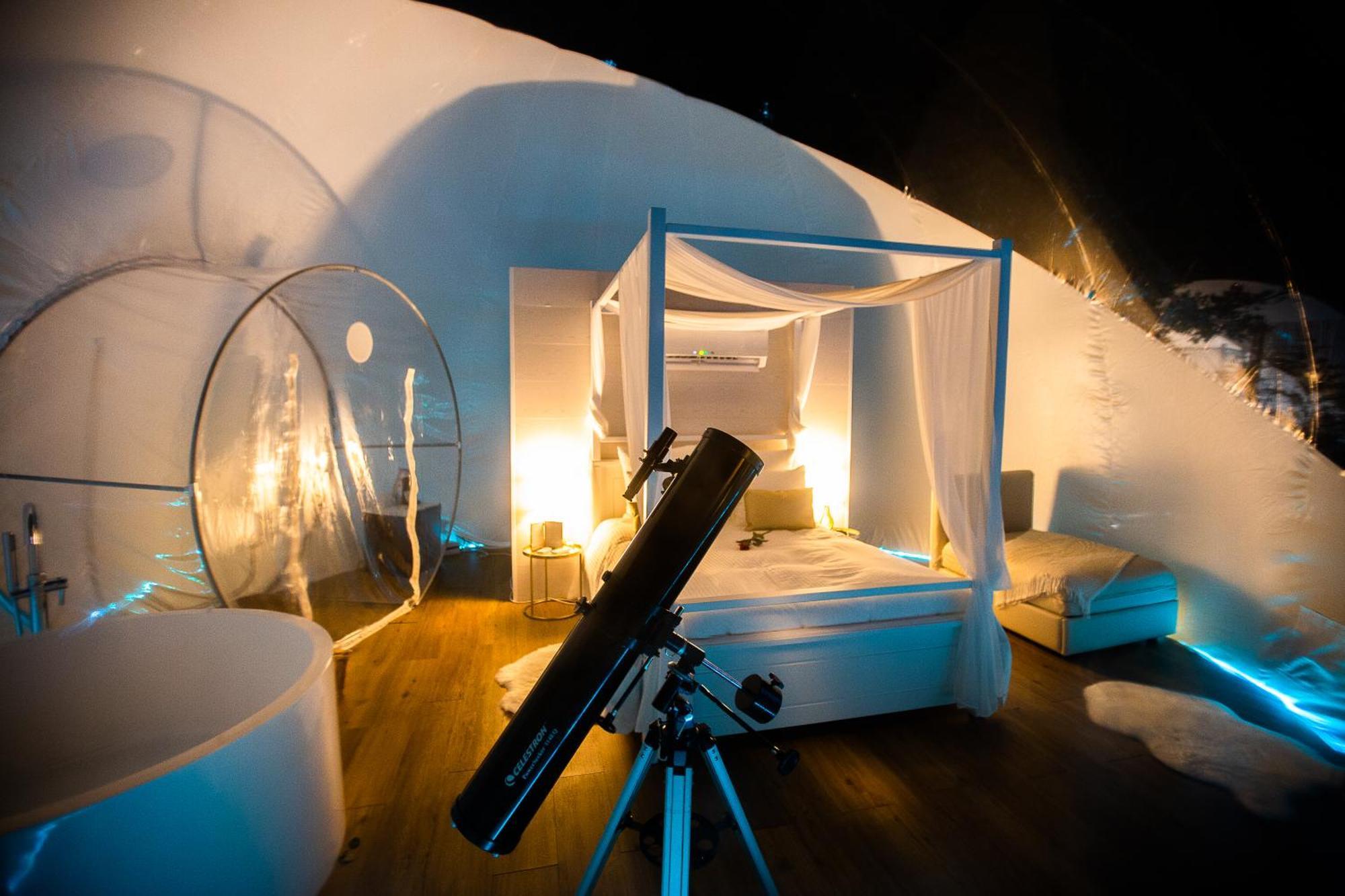 Burbujas Astronomicas Albarari Sanxenxo Hotel Exterior foto